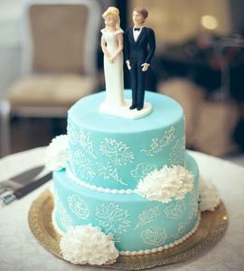 Свадебный торт мятный №169931
