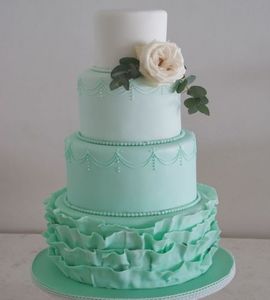 Свадебный торт мятный №169934