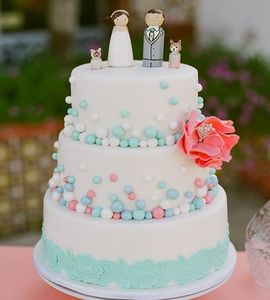 Свадебный торт мятный №169940