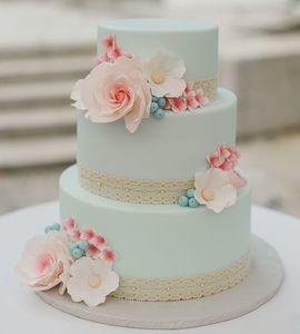 Свадебный торт мятный №169942