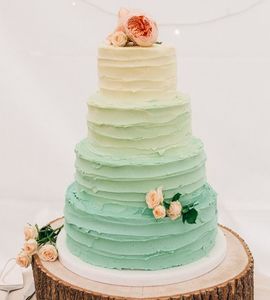 Свадебный торт мятный №169949