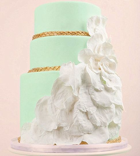 Свадебный торт мятный №169950