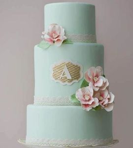 Свадебный торт мятный №169955
