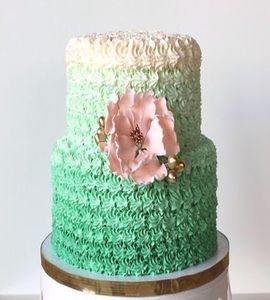 Свадебный торт мятный №169958