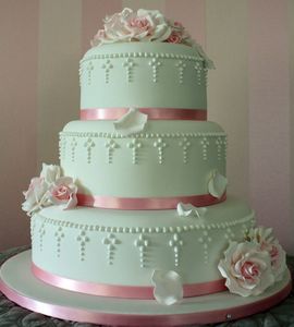 Свадебный торт мятный №169960