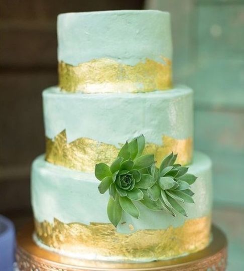 Свадебный торт мятный №169962