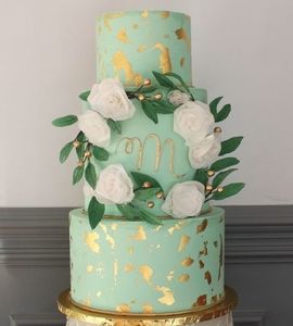 Свадебный торт мятный №169965
