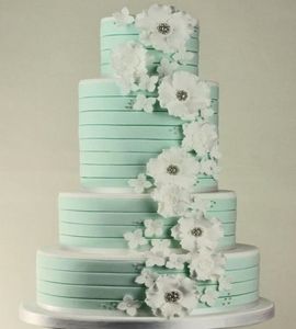 Свадебный торт мятный №169969