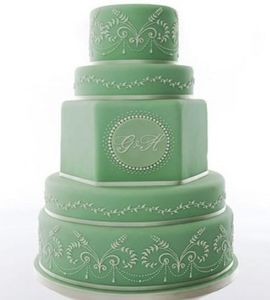 Свадебный торт мятный №169970