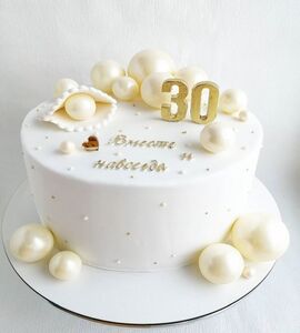 Торт на 30 лет свадьбы №193604
