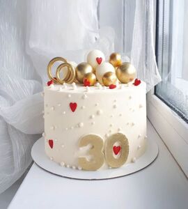 Торт на Жемчужную свадьбу №193640
