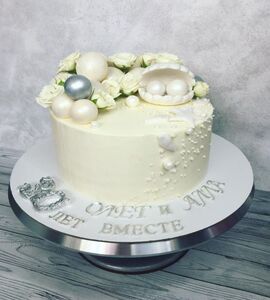 Торт на Жемчужную свадьбу №193663