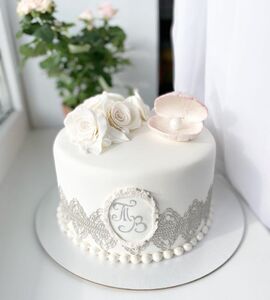 Торт на Жемчужную свадьбу №193654