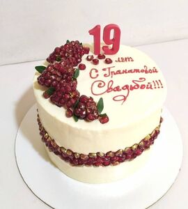Торт на 19 лет свадьбы №192502