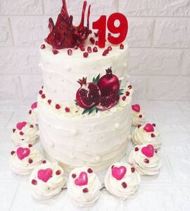 Торт на 19 лет свадьбы №192506