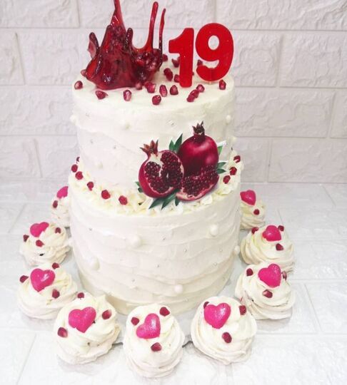 Торт на 19 лет свадьбы №192506