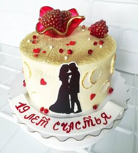 Торт на 19 лет свадьбы №192514