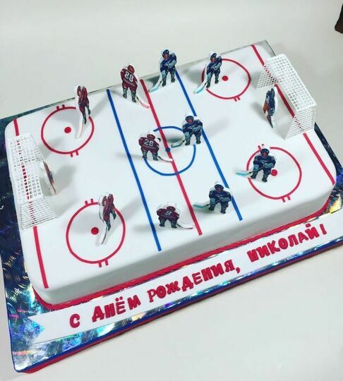 Торт хоккейное поле №463615