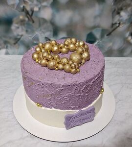 Торт бело-фиолетовый №147203