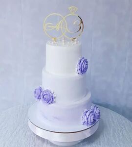 Торт бело-фиолетовый №147214