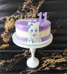 Торт бело-фиолетовый №147229
