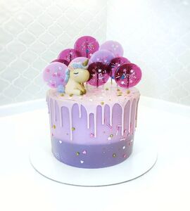 Торт бело-фиолетовый №147232