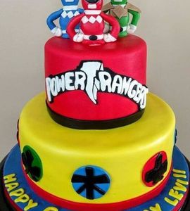 Торт Power Rangers на 6 лет