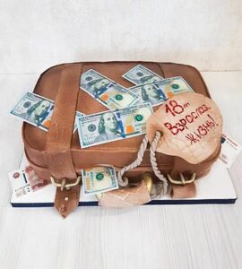 Торт чемодан с деньгами №447510