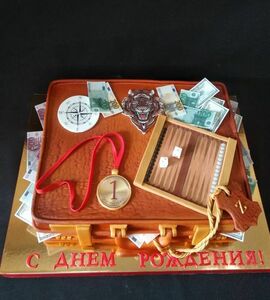 Торт чемодан с деньгами №447552