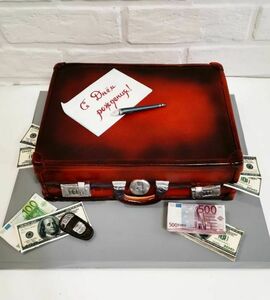 Торт чемодан с деньгами №447563