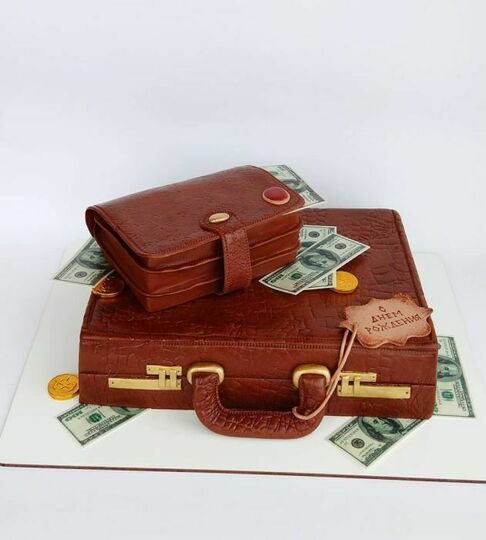 Торт чемодан с деньгами №447601