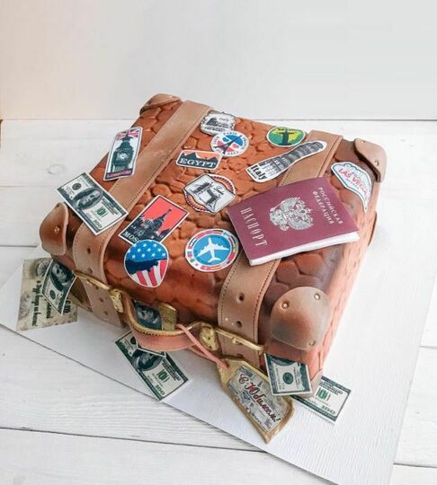 Торт чемодан с деньгами №447611