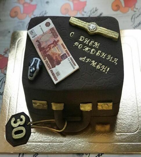 Торт чемодан с деньгами №447620