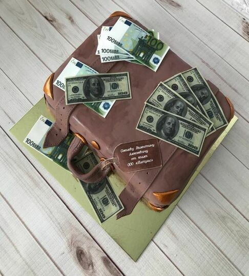 Торт чемодан с деньгами №447622
