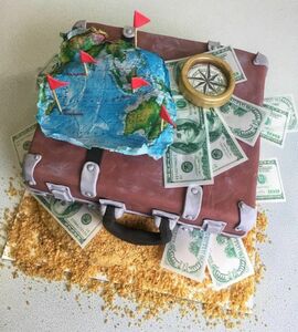 Торт чемодан с деньгами №447634