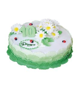 Торт На 10 лет с цветами №3721