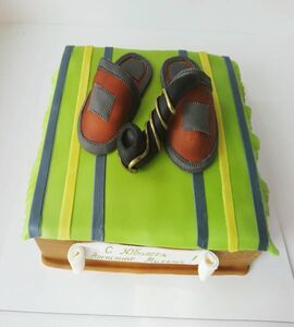 Торт с тапочками №168618