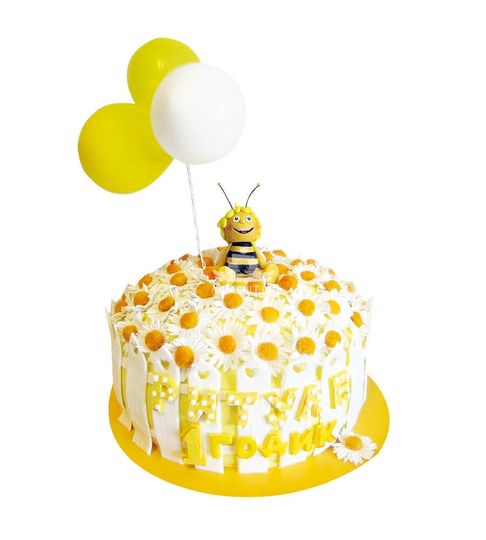 Торт Пчелка с шариками №3882
