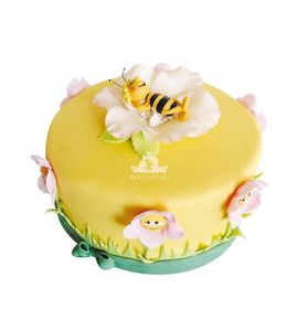 Торт Пчелка в цветке №3883