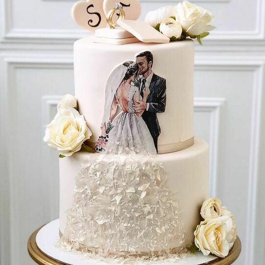 Торт свадебный №503028