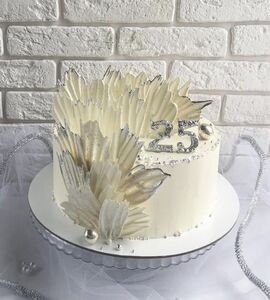 Торт на 25 лет свадьбы №193102