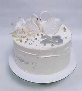 Торт на 25 лет свадьбы №193109