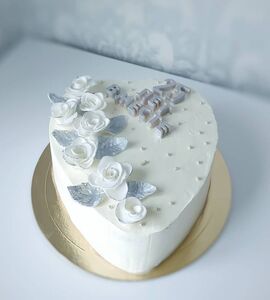 Торт на 25 лет свадьбы №193131