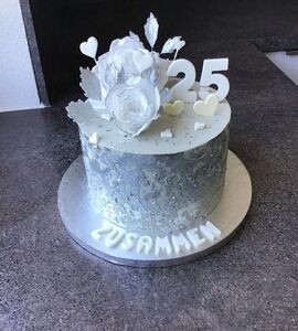 Торт на Серебряную свадьбу №193142