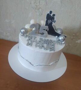 Торт на Серебряную свадьбу №193143