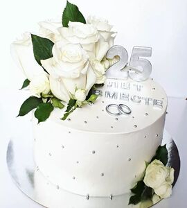 Торт на Серебряную свадьбу №193164