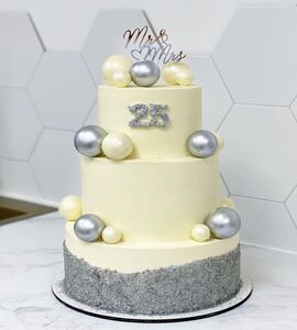 Торт на Серебряную свадьбу №193176