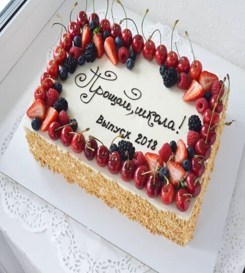 Торт в школу на день рождения №131130