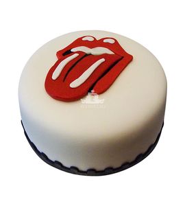 Торт с эмблемой The Rolling Stones