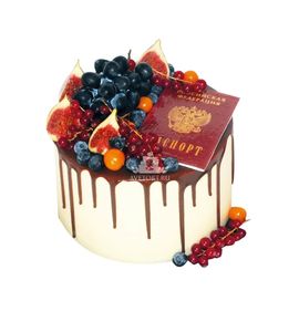 Торт Паспорт в ягодах